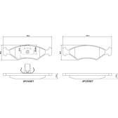 Jeu de plaquettes de frein avant BREMBO - P 24 043