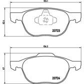 Jeu de plaquettes de frein avant BREMBO - P 24 061