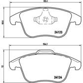 Jeu de plaquettes de frein avant BREMBO - P 24 076