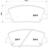 Jeu de plaquettes de frein avant BREMBO - P 30 065