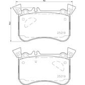 Jeu de plaquettes de frein avant BREMBO - P 50 121