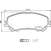 Jeu de plaquettes de frein avant BREMBO - P 56 099