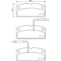 Jeu de plaquettes de frein avant BREMBO - P 62 001
