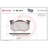 Jeu de plaquettes de frein avant BREMBO - P 68 015