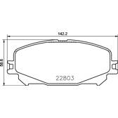 Jeu de plaquettes de frein avant BREMBO - P 68 071