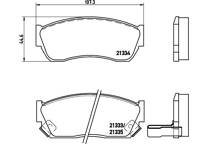 Jeu de plaquettes de frein avant