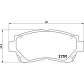 Jeu de plaquettes de frein avant BREMBO - P 83 027