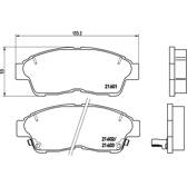 Jeu de plaquettes de frein avant BREMBO - P 83 034