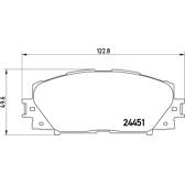 Jeu de plaquettes de frein avant BREMBO - P 83 141