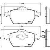 Jeu de plaquettes de frein avant BREMBO - P 85 039