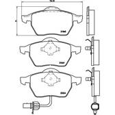 Jeu de plaquettes de frein avant BREMBO - P 85 060