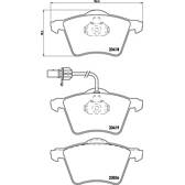 Jeu de plaquettes de frein avant BREMBO - P 85 062