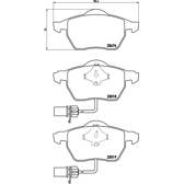 Jeu de plaquettes de frein avant BREMBO - P 85 085