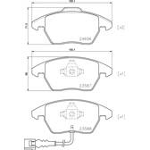 Jeu de plaquettes de frein avant BREMBO - P 85 146