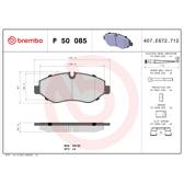 Jogo de pastilhas de freio dianteiro BREMBO - P 50 085