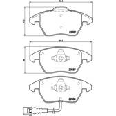 Jogo de pastilhas de freio dianteiro BREMBO - P 85 075