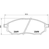 Juego de pastillas de freno delanteras BREMBO - P 56 058