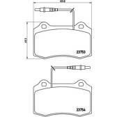 Juego de pastillas de freno delanteras BREMBO - P 61 064