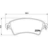 Juego de pastillas de freno delanteras BREMBO - P 61 065