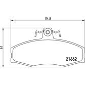 Juego de pastillas de freno delanteras BREMBO - P 85 022