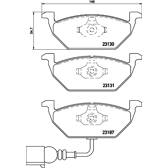 Juego de pastillas de freno delanteras BREMBO - P 85 072
