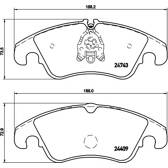 Juego de pastillas de freno delanteras BREMBO - P 85 098