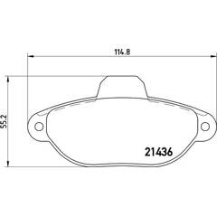 Anteriore Pastiglia Freno Brembo P 61 071