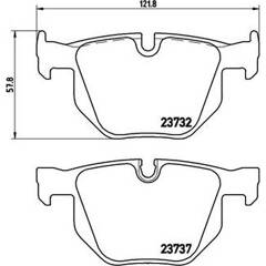 TEXTAR Pastiglie freno posteriore per BMW 3 e36 z1 z3 senza sensore Teves-FRENO