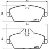 Kit pastiglie freno anteriore BREMBO - P 06 034