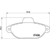 Kit pastiglie freno anteriore BREMBO - P 23 096