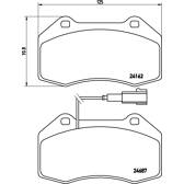 Kit pastiglie freno anteriore per Alfa Romeo MITO