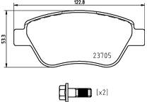 Kit Accessori Pastiglie Freni Brembo A 00 533 - Per Freno Posteriore, Con Indicatore Usura - Foto 6
