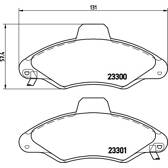 Kit pastiglie freno anteriore BREMBO - P 24 045