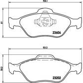Kit pastiglie freno anteriore BREMBO - P 24 055