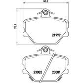 Kit pastiglie freno anteriore BREMBO - P 50 038