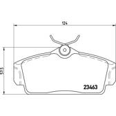 Kit pastiglie freno anteriore BREMBO - P 56 036