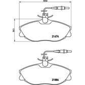 Kit pastiglie freno anteriore BREMBO - P 61 057
