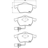 Kit pastiglie freno anteriore BREMBO - P 85 037