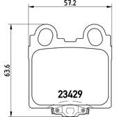 Kit pastiglie freno posteriore BREMBO - P 83 045