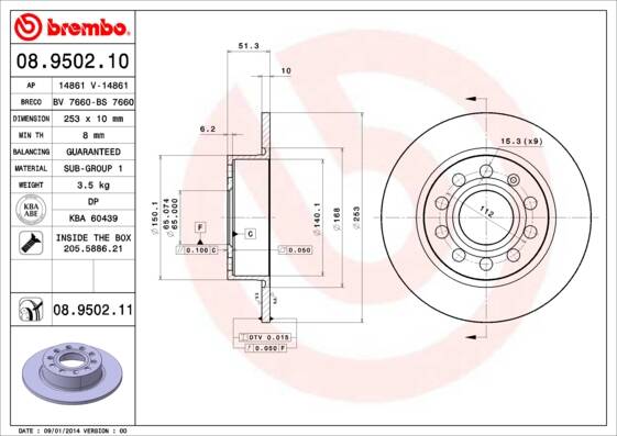 Brake disc set (2)