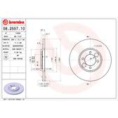 Brake disc set (2) BREMBO - 08.2557.10
