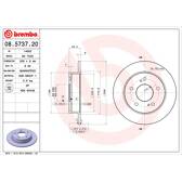Brake disc set (2) BREMBO - 08.5737.20