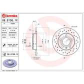 Brake disc set (2) BREMBO - 08.9136.1X