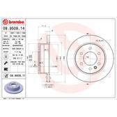 Brake disc set (2) BREMBO - 08.9509.11