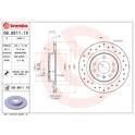 Brake disc set (2) BREMBO - 08.9511.1X