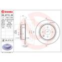 Brake disc set (2) BREMBO - 08.A715.21