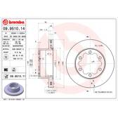 Brake disc (per unit) BREMBO - 09.9510.11