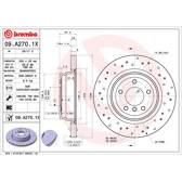 Brake disc set (2) BREMBO - 09.A270.1X
