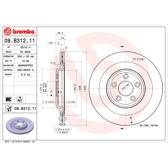 Brake disc set (2) BREMBO - 09.B312.11