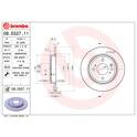 Brake disc (per unit) BREMBO - 09.E528.11